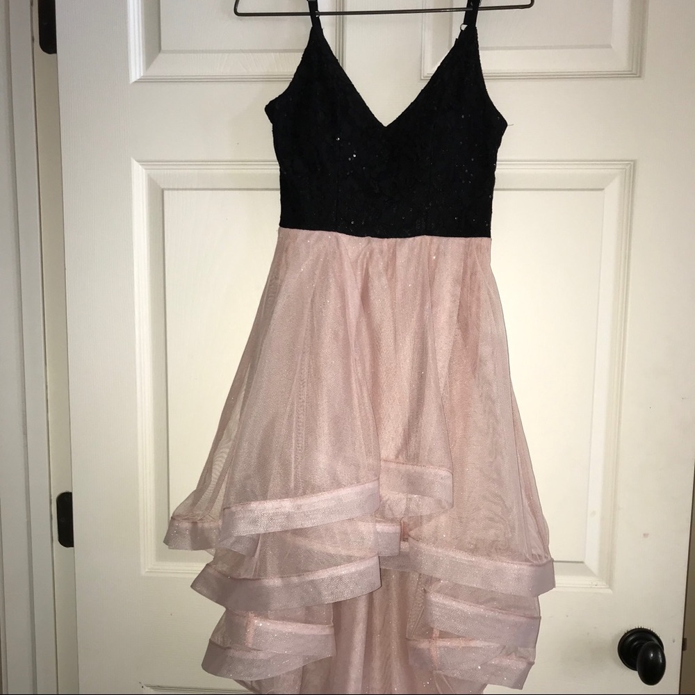 Pink and Black Homecoming/Prom Dress